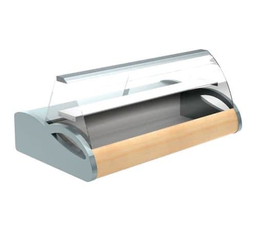 Настольная холодильная витрина Полюс A87 SV 1,5-1 (grеy&wood)
