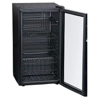 Шкаф холодильный со стеклом COOLEQ TBC-85 ЧЕРНЫЙ