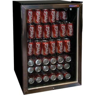 Шкаф холодильный со стеклом COOLEQ TBC-145 ЧЕРНЫЙ
