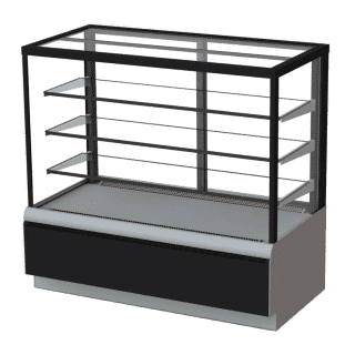 Кондитерская холодильная витрина Полюс KC70 VV 0,9-1 (ВХСв - 0,9д Carboma Cube Люкс Техно)